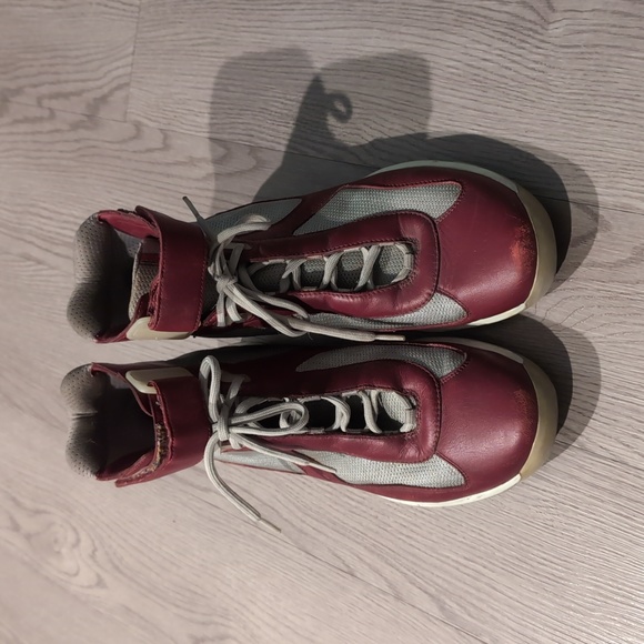 Good Condition Vintage Prada Mens America’s Cup Sz 11 Hi Top Sneakers (RUNS BIG) - Picture 1 of 8